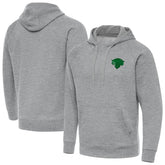 New York Knicks Antigua St. Patrick's Day Victory Raglan Pullover Hoodie Heather Gray
