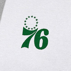 Philadelphia 76ers Antigua St. Patrick's Day Victory Raglan Pullover Hoodie White