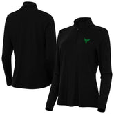 Chicago Bulls Antigua Women's St. Patrick's Day Intent Quarter-Zip Top Black