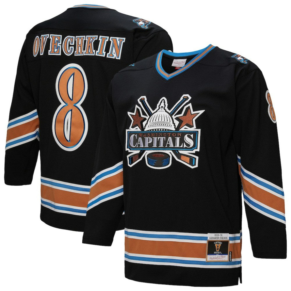 NHL Alexander Ovechkin Washington Capitals Mitchell & Ness 2005/06 Power Play Jersey - Black
