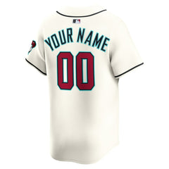 MLB Arizona Diamondbacks Nike Home Limited Custom Jersey - Cream