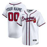MLB Atlanta Braves Nike Home Limited Custom Jersey - White