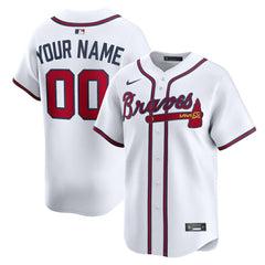 MLB Atlanta Braves Nike Home Limited Custom Jersey - White