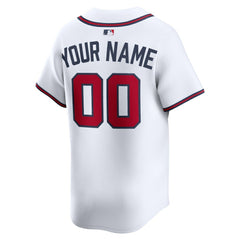 MLB Atlanta Braves Nike Home Limited Custom Jersey - White