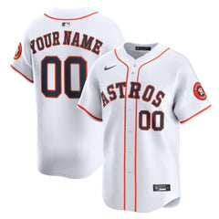 MLB Houston Astros Nike Home Limited Custom Jersey - White