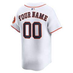 MLB Houston Astros Nike Home Limited Custom Jersey - White