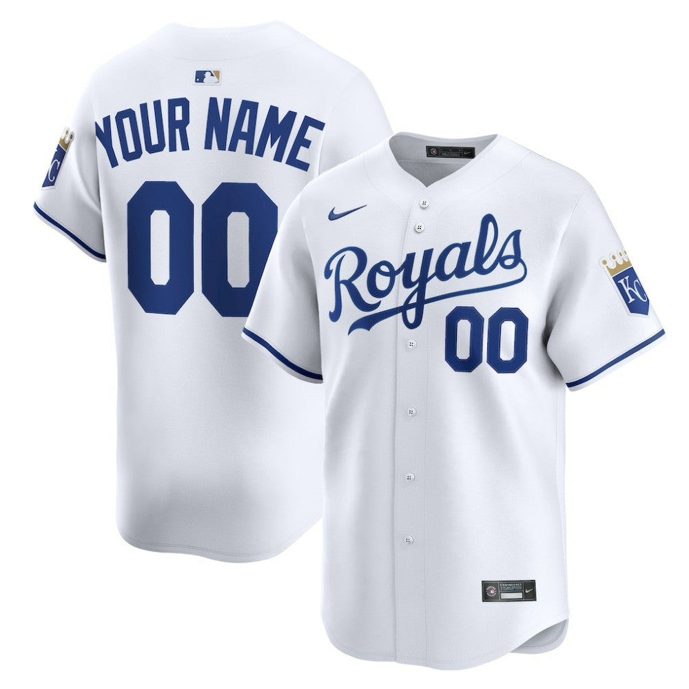 MLB Kansas City Royals Nike Home Limited Custom Jersey - White