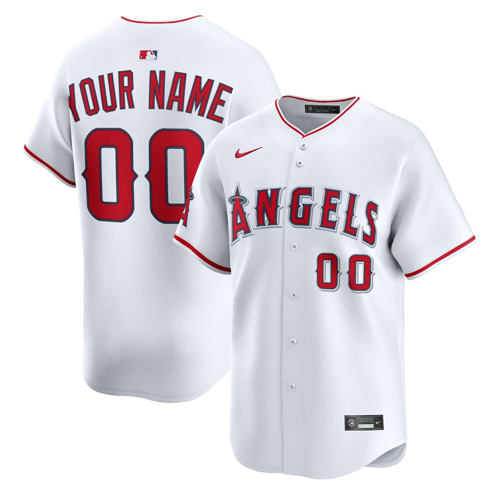 MLB Los Angeles Angels Nike Home Limited Custom Jersey - White