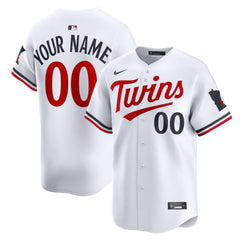 MLB Minnesota Twins Nike Home Limited Custom Jersey - White