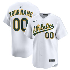 MLB Athletics Nike Home Limited Custom Jersey - White
