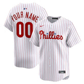 MLB Philadelphia Phillies Nike Home Limited Custom Jersey - White