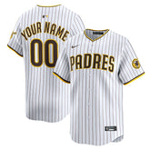 MLB San Diego Padres Nike Home Limited Custom Jersey - White