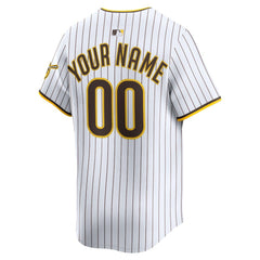 MLB San Diego Padres Nike Home Limited Custom Jersey - White
