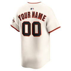 MLB San Francisco Giants Nike Home Limited Custom Jersey - Cream