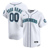 MLB Seattle Mariners Nike Home Limited Custom Jersey - White