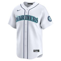 Seattle Mariners Nike Home Limited Custom Jersey - White Jerseys