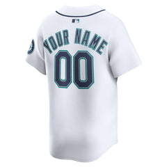 Seattle Mariners Nike Home Limited Custom Jersey - White Jerseys