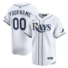 Tampa Bay Rays Nike Home Limited Custom Jersey - White Jerseys