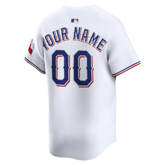MLB Texas Rangers Nike Home Limited Custom Jersey - White