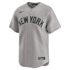 MLB New York Yankees Nike Away Limited Custom Jersey - Gray