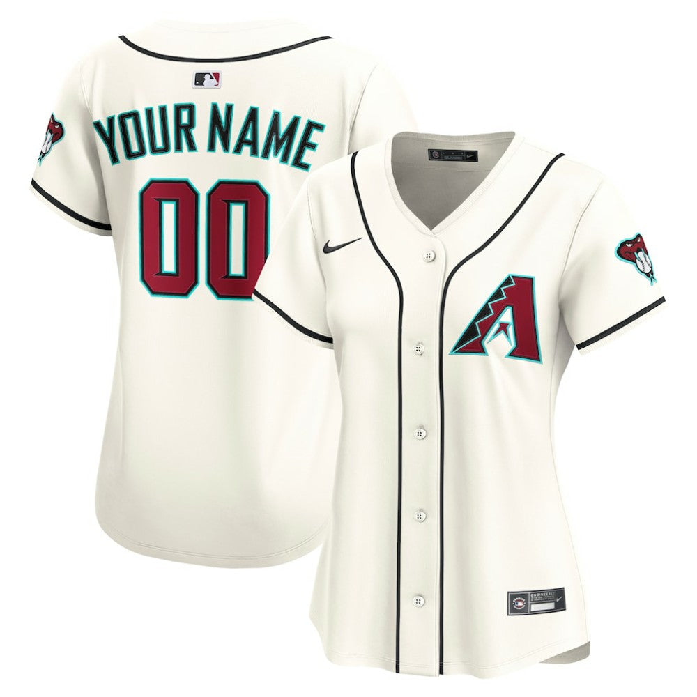 MLB Arizona Diamondbacks Nike Women's Home Limited Custom Jersey - Cream
