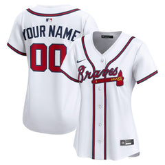 MLB Atlanta Braves Nike Women's Home Limited Custom Jersey - White