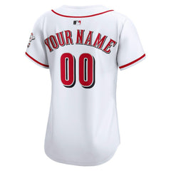 MLB Cincinnati Reds Nike Women's Home Limited Custom Jersey - White