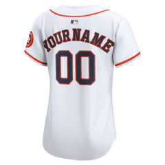 MLB Houston Astros Nike Women's Home Limited Custom Jersey - White