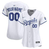 MLB Kansas City Royals Nike Women's Home Limited Custom Jersey - White