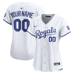 MLB Kansas City Royals Nike Women's Home Limited Custom Jersey - White