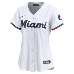 MLB Miami Marlins Nike Women's Home Limited Custom Jersey - White