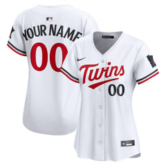 MLB Minnesota Twins Nike Women's Home Limited Custom Jersey - White