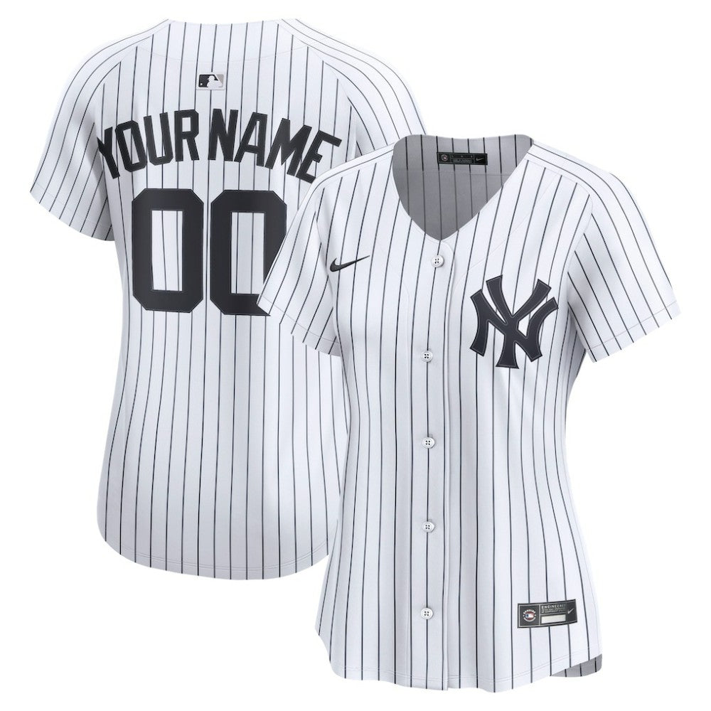 MLB New York Yankees Nike Women's Home Limited Custom Jersey - White