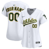 MLB Athletics Nike Women's Home Limited Custom Jersey - White
