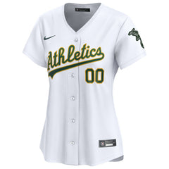 MLB Athletics Nike Women's Home Limited Custom Jersey - White