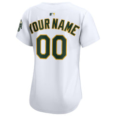 MLB Athletics Nike Women's Home Limited Custom Jersey - White