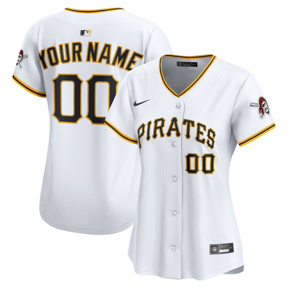 MLB Pittsburgh Pirates Nike Women's Home Limited Custom Jersey - White