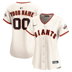 MLB San Francisco Giants Nike Women's Home Limited Custom Jersey - Cream