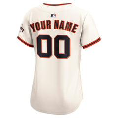MLB San Francisco Giants Nike Women's Home Limited Custom Jersey - Cream