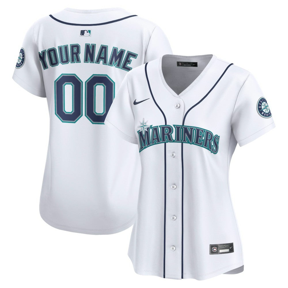MLB Seattle Mariners Nike Women's Home Limited Custom Jersey - White