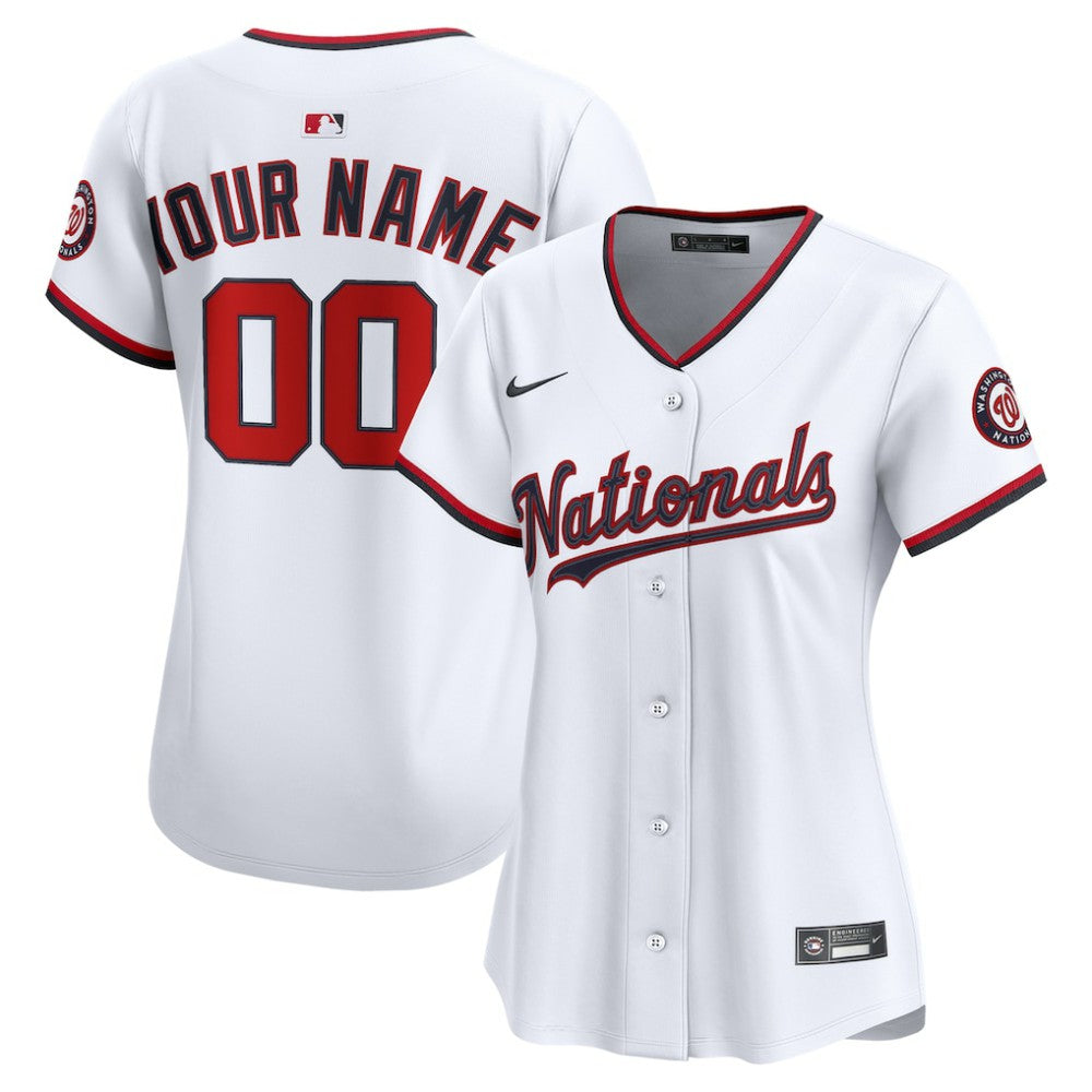 MLB Washington Nationals Nike Women's Home Limited Custom Jersey - White