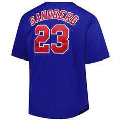 MLB Ryne Sandberg Chicago Cubs Mitchell & Ness Big & Tall Cooperstown Mesh Batting Practice Jersey - Royal