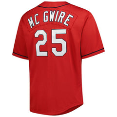 MLB Mark McGwire St. Louis Cardinals Mitchell & Ness Big & Tall Cooperstown Mesh Batting Practice Jersey - Red