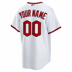 MLB Cleveland Guardians Nike Home Custom Replica Jersey - White