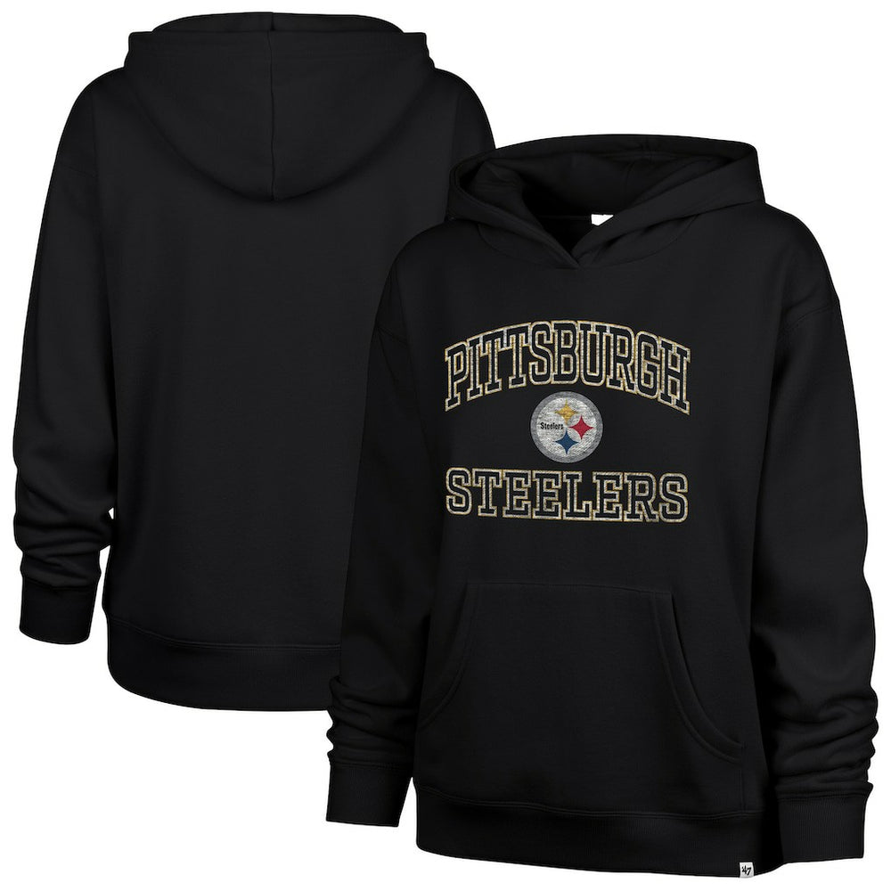 Pittsburgh Steelers '47 Women's Clarity Naomi Hoodie Black