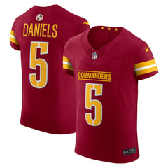 NFL Jayden Daniels Washington Commanders Team Vapor F.U.S.E. Elite Jersey - Burgundy