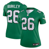 Saquon Barkley Philadelphia Eagles Women's Legend Player Performance Top Kelly Green