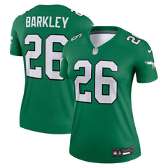 Saquon Barkley Philadelphia Eagles Women's Legend Player Performance Top Kelly Green