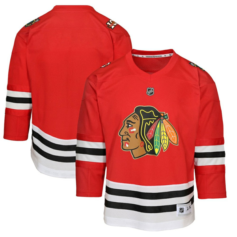 NHL Chicago Blackhawks Youth Centennial Replica Jersey - Red
