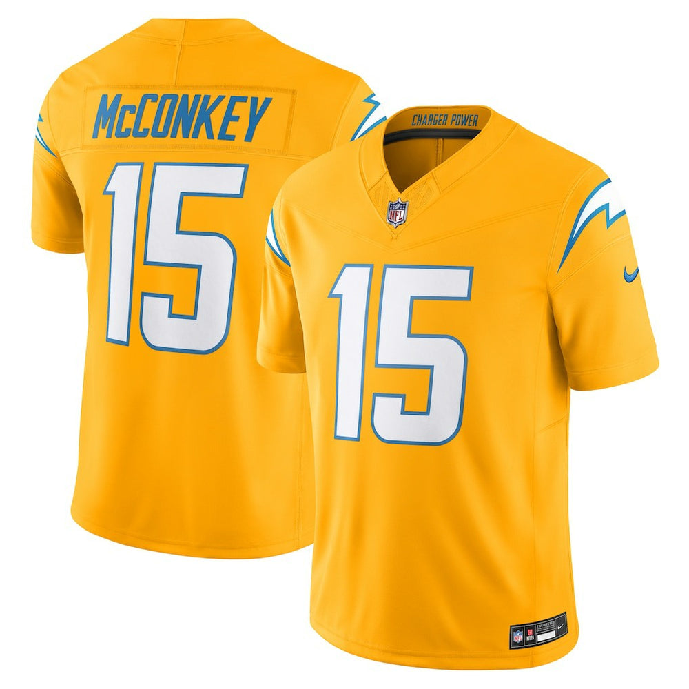 NFL Ladd McConkey Los Angeles Chargers Alternate Charger Power Vapor F.U.S.E. Limited Jersey - Gold